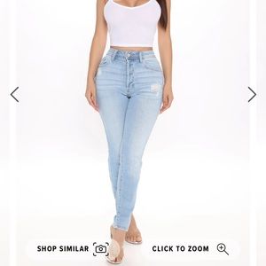 Fashion nova jeans size 1